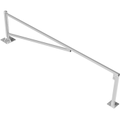 Swing barrier | to be fixed by plugs, hot-dip galvanized | clear width: 4000 mm | with Euro profile cylinder lock